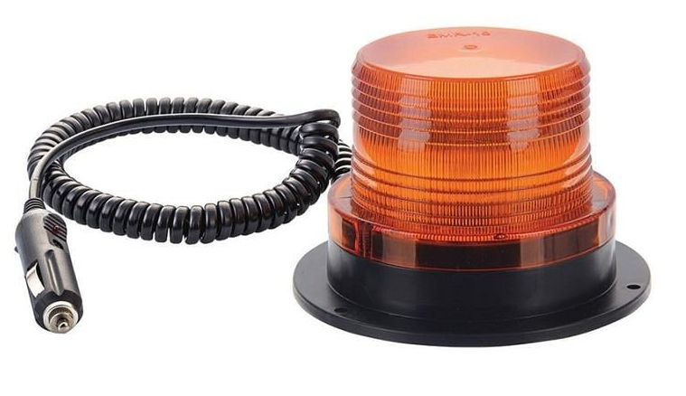 EMR11 - 12 ve 24 VOLT Mıknatıslı Çakar Lamba Ledli DC Çakmak Girişli Kablolu