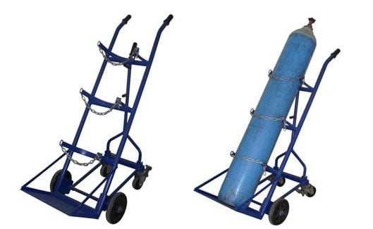 NEKAR 4 Teker Oksijen Tüp Taşıma Arabası 250 Kg