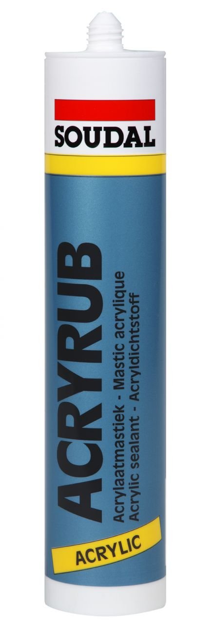 SOUDAL ACRYRUB AKRİLİK MASTİK 310ml Beyaz (30 Adet)