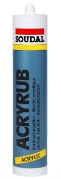 SOUDAL ACRYRUB AKRİLİK MASTİK 310ml Beyaz (30 Adet)