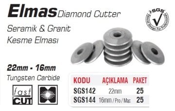 SGS Seramik Granit Kesme Elması