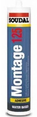 SOUDAL MONTAGE 125 AKRİLİK MASTİK 310ml Beyaz (30 Adet)