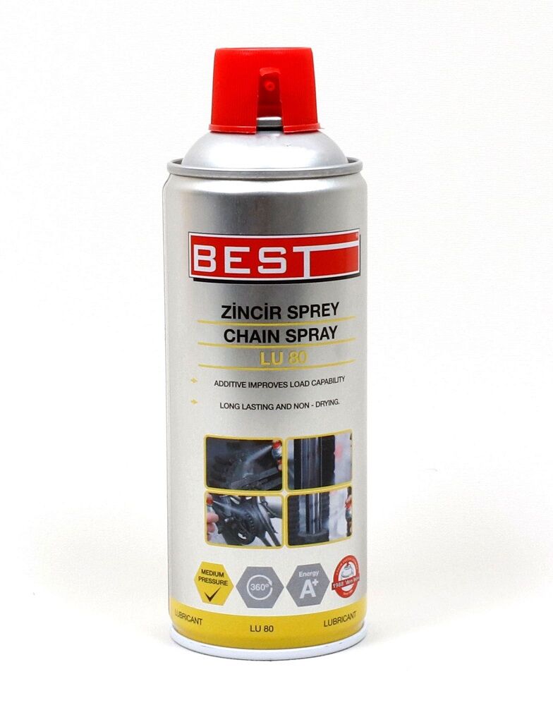 BEST LU80 Zincir Yağlama Bakım Spreyi 400 ML