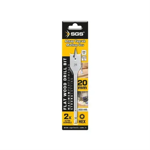 SGS1495 - AHŞAP YAPRAK MATKAP UCU 20x152 mm