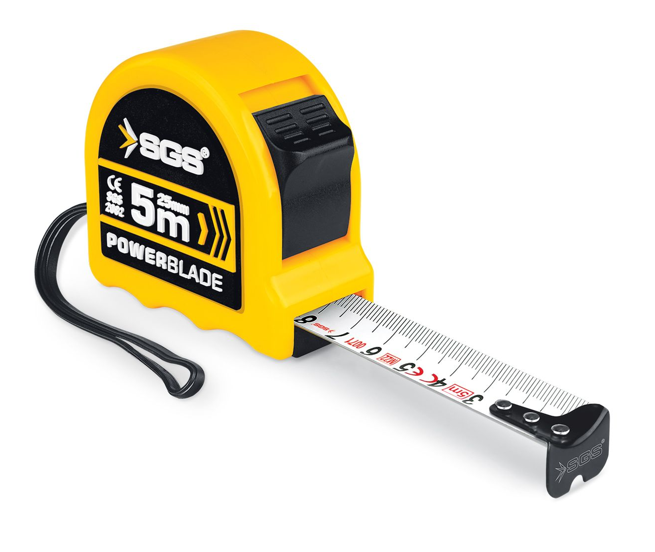 SGS2081 - 5 Metre x 19mm - Çift Stoplu Çelik Şerit Metre - MID Kalibrasyon Onaylı