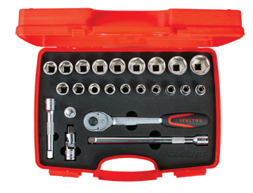 İZELTAŞ 1113 - 1/2'' Altı Köşe Lokma Anahtar Takımı 24 Parça