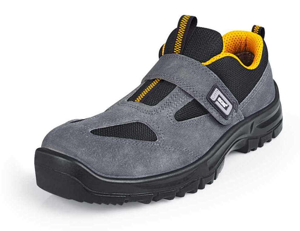 SGS S1 Süet Çelik Burunlu Yazlık İşçi Çalışma Ayakkabısı Cırtlı
