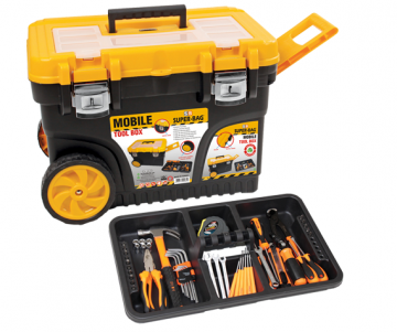 HİPAŞ TK-2500 Plastik 2 Tekerlekli Takım Çantası