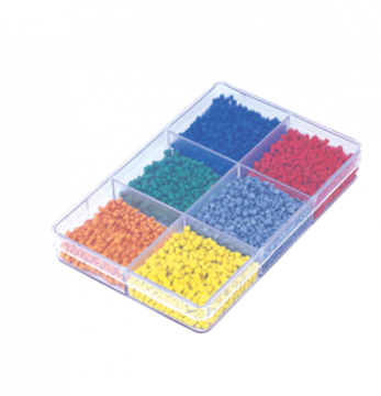 HİPAŞ 602  6 Bölmeli Şeffaf Kapaklı Kutu / 30 Adet
