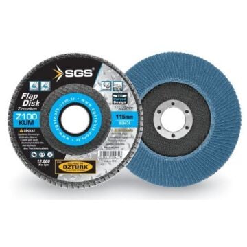 SGS474 - FLAP DİSK 115MM 100KUM (Zirconium)