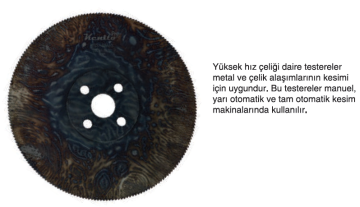 KENİTO HSS DM05 Metal ve Çelik Daire Testeresi - Demir Kesici Testere