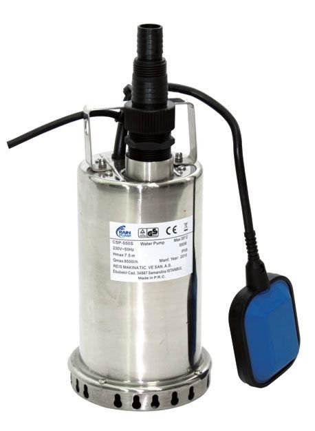 RAIN PUMP  Paslanmaz Gövdeli Temiz Su Drenaj Pompası