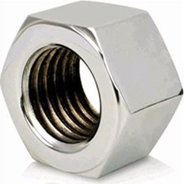 M4 Metrik Çelik Somun Beyaz DIN934 AKB Altı Köşe Başlı