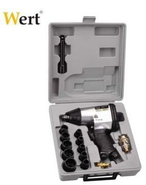 WERT W 1855 1/2 Havalı Somun Sıkma Seti 17 Parça