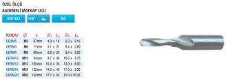 GERLİNGER Özel Ölçü Kademeli Matkap Ucu