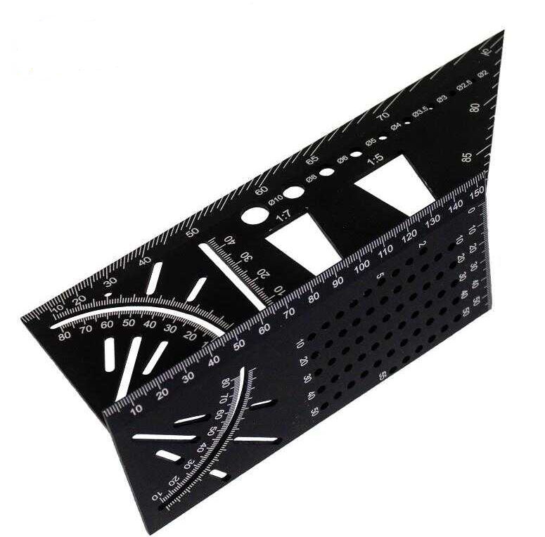 TROY 25901 Alüminyum Kırlangıç Geçme İşaretleme Gönyesi 215mm