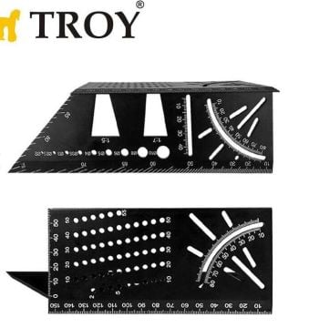 TROY 25901 Alüminyum Kırlangıç Geçme İşaretleme Gönyesi 215mm