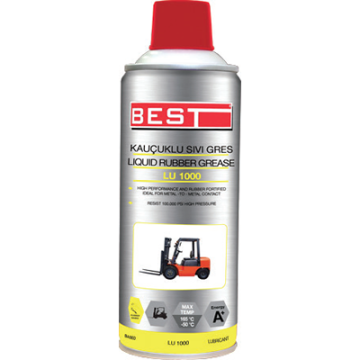 BEST LU1000 Kauçuklu Sıvı Gres Yağlayıcı Bakım Spreyi 500 ML ( Forklift İçin)