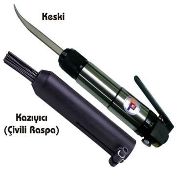GISON Havalı Kazıyıcılar (Kesici + Kazıyıcı) 3 mm x 19 Adet