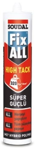 SOUDAL FIX ALL HIGH TACK POLİMER MASTİK ŞEFFAF 290 ml (12 Adet)