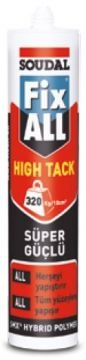 SOUDAL FIX ALL HIGH TACK POLİMER MASTİK ŞEFFAF 290 ml (12 Adet)