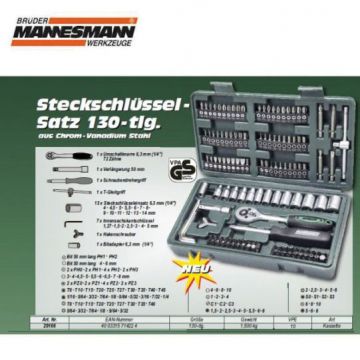 MANNESMANN MAN 29166 Lokma Anahtar Bits Uç Seti 130 Parça