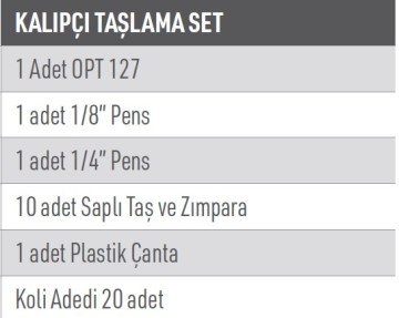 OSAKA OPT 4  KALIPÇI TAŞLAMA SET