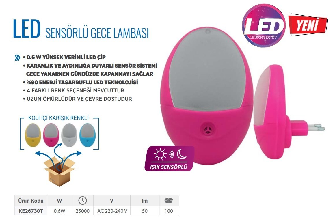 KLAUS Led Sensörlü Gece Lambası