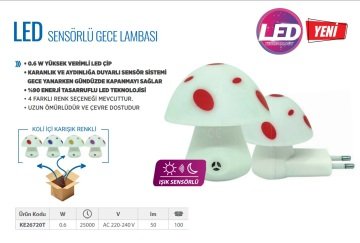 KLAUS Led Sensörlü Gece Lambası