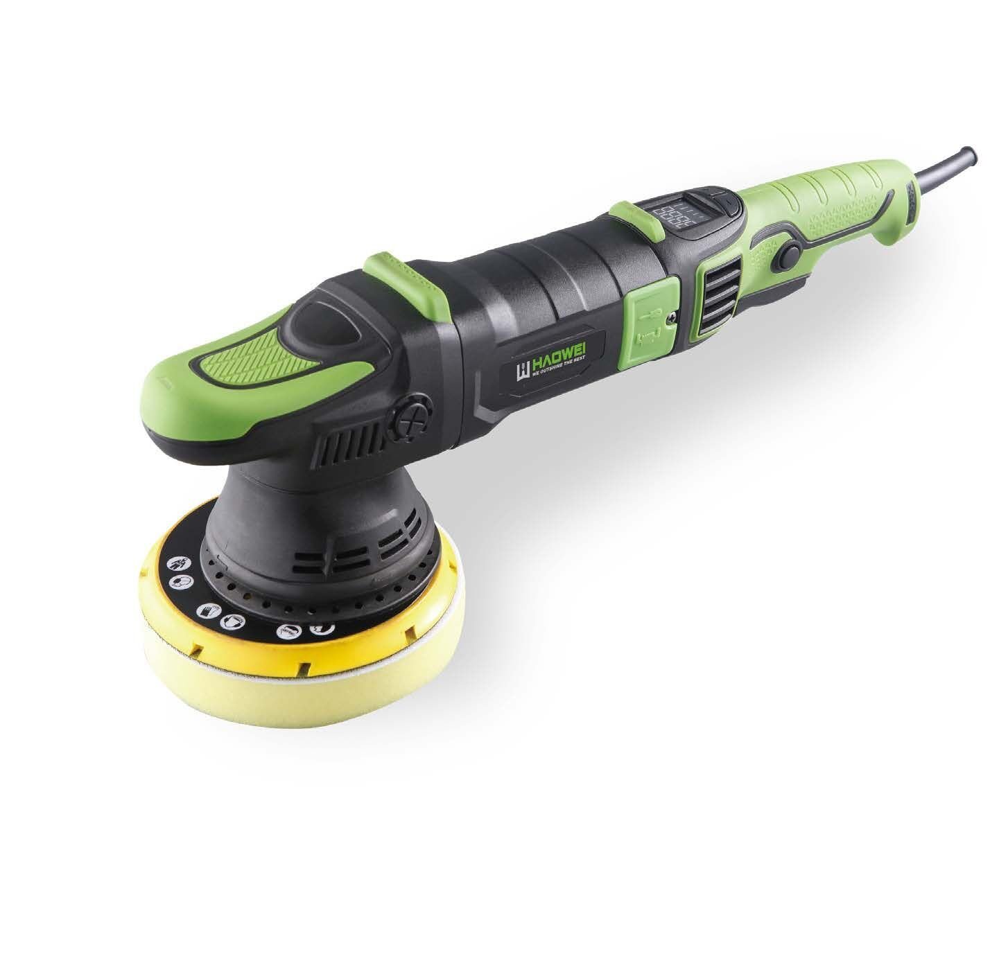 HAOWEI DP9519 - 150mm Profesyonel Elektrikli Orbital Polisaj Makinası 1000 Watt