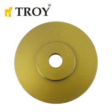 TROY 250701 Düz Yassı Avuç Taşlamalar için Ahşap Törpü Diski 100mm