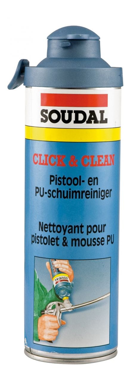 SOUDAL CLICK & CLEANER KÖPÜK TEMİZLEYİCİ 500 ml (12 Adet)