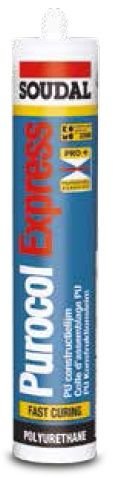 SOUDAL PUROCOL EXPRESS POLİÜRETAN MASTİK ŞEFFAF 310 ml (15 Adet)