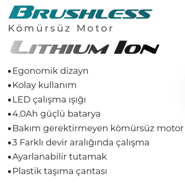 MAX EXTRA MXP9032 -115mm Akülü Avuç Taşlama 20 Volt 4 Amper (Devir Ayarlı - Kömürsüz Motor)