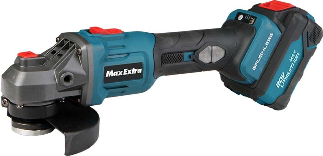 MAX EXTRA MXP9032 -115mm Akülü Avuç Taşlama 20 Volt 4 Amper (Devir Ayarlı - Kömürsüz Motor)