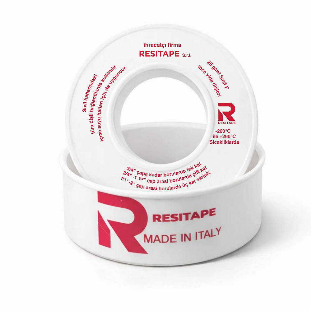 RESİTAPE Resiflon Teflond Band 12mm - 0.076 mm (10 Adet)