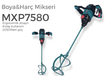 MAX EXTRA MXP7580 - Çift Vitesli Elektrikli Boya Harç Karıştırma Makinası 2050 Watt