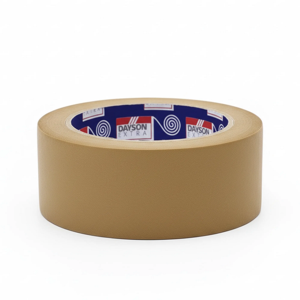 DAYSON 36mm - 80D Extra Kahverengi İnşaat Mobilya Oto Boya Maskeleme Bandı Kağıdı 35 Metre - (48 Adet)