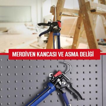 WORKPRO WP224001 230mm Ağır Hizmet Tipi Metal Silikon/Mastik Tabancası