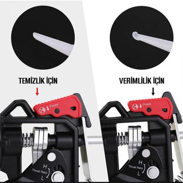 WORKPRO WP224001 230mm Ağır Hizmet Tipi Metal Silikon/Mastik Tabancası