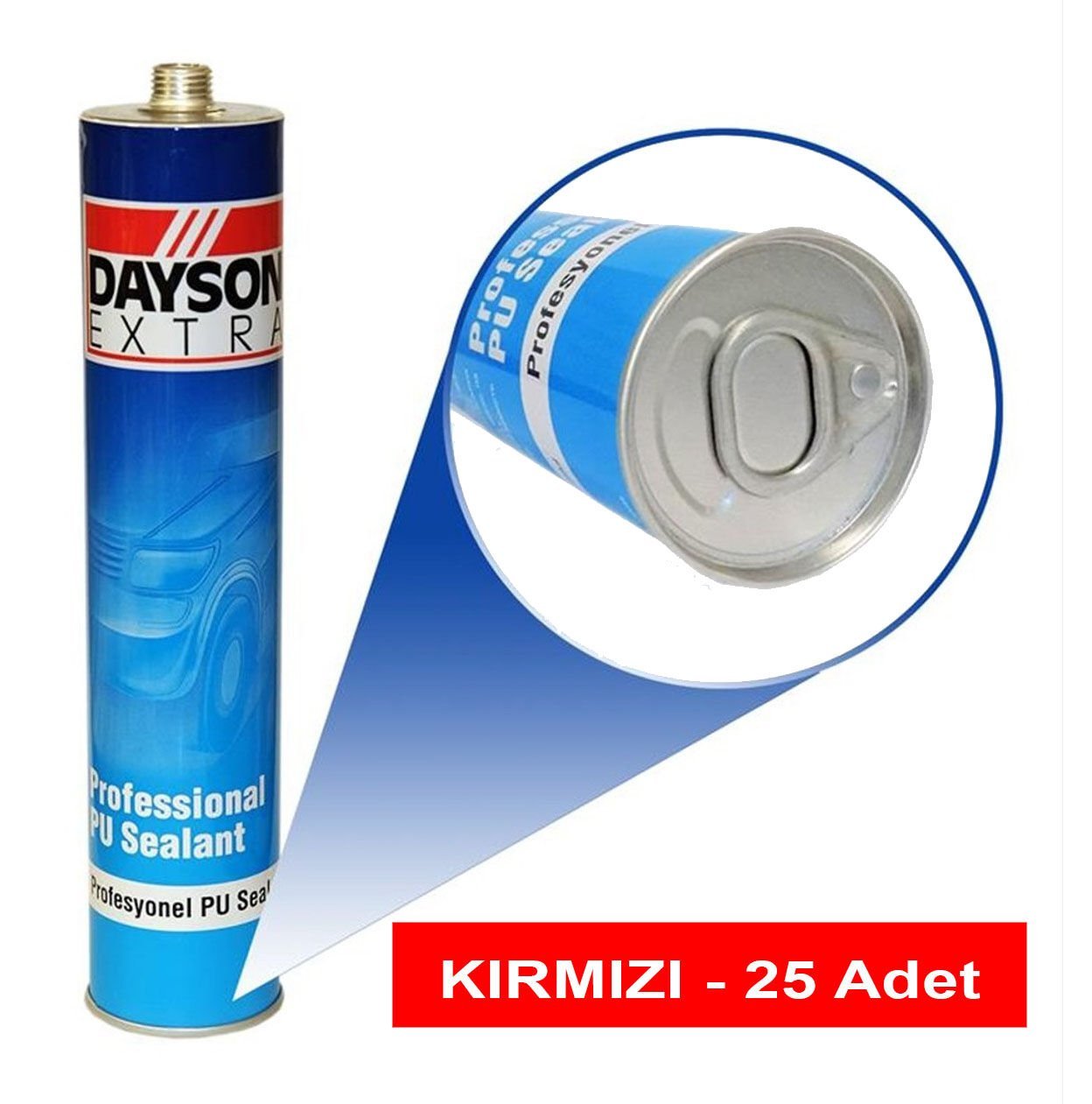 Dayson Kırmızı - PU Poliüretan Mastik 280 ML - 25 ADET