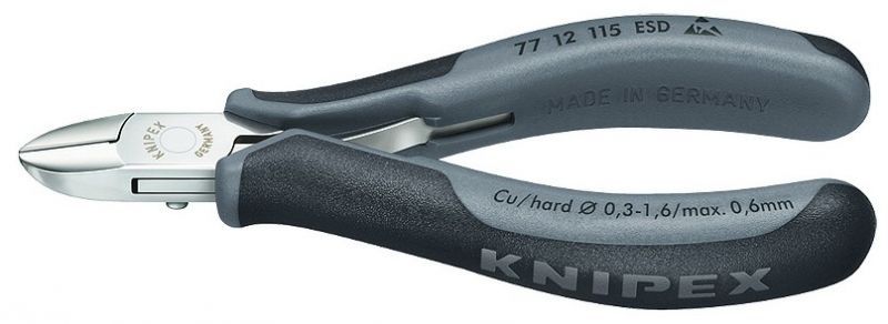 Knipex 7712115ESD Elektronikçi Yan Keski 115mm