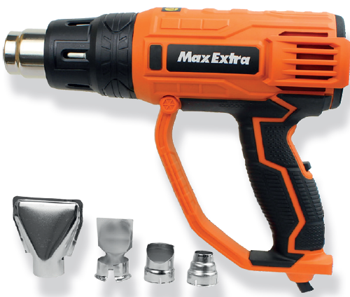 MAX EXTRA MX2320 Elektrikli Sıcak Hava Tabancası 2000 Watt - 4 Parça