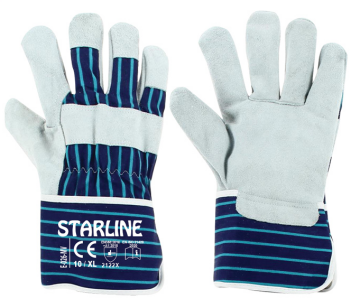 STARLİNE E-026-MV - Mavi Gri Deri Eldiven 10 Numara - 1 Çift