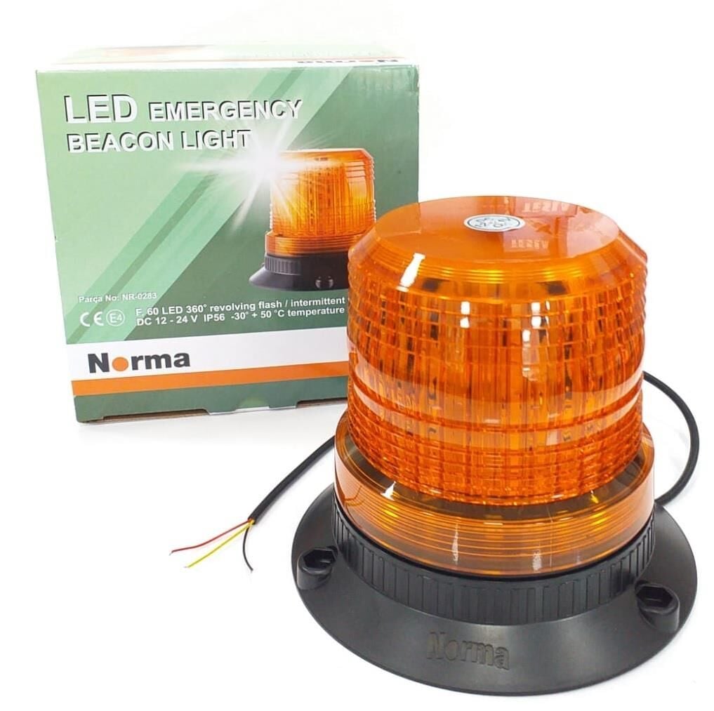 NORMA 12 Volt - 24 Volt ÇAKAR TEPE LAMBA 80 LEDLİ SARI (110*125 MM)
