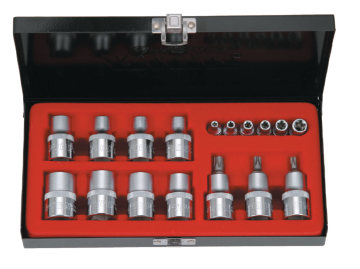 RiCO 1/2-1/4 Torx Lokma Seti 18 Parça (007-RC9018)