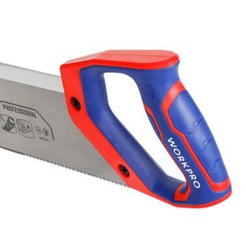WORKPRO WP215015 350mm 65Mn 12 TPI Ağır Hizmet Şevli El Testeresi