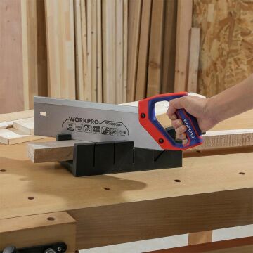 WORKPRO WP215015 350mm 65Mn 12 TPI Ağır Hizmet Şevli El Testeresi