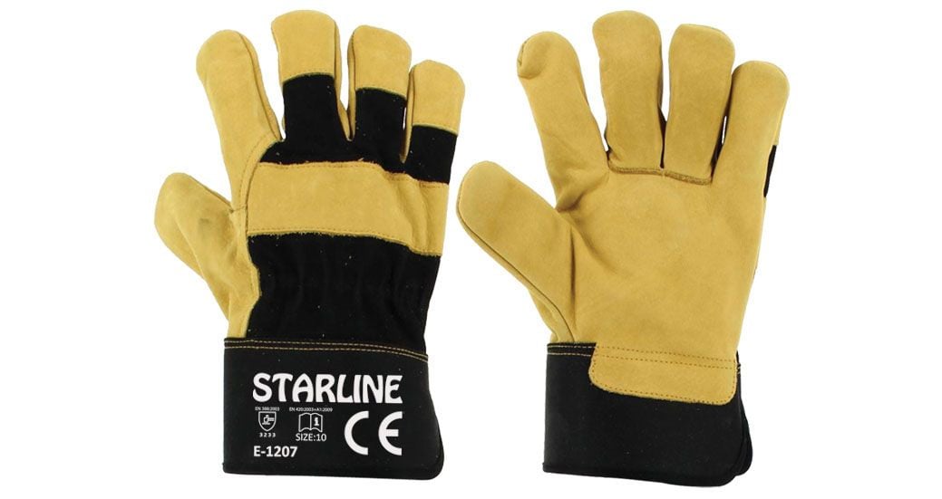 STARLİNE E-1207 1.Kalite Cilt  Deri Eldiven (Ölçü 10 / XL - 120 Çift)