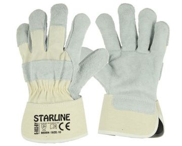 STARLİNE E-002-BY 1.Kalite Koruyucu Deri Eldiven Ölçü: 10 / XL - 120 Çift